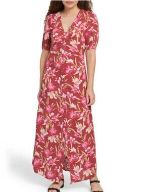 NWT Faherty Sorrento Print Maxi Dress XX-Small, MAJORCA FLORAL